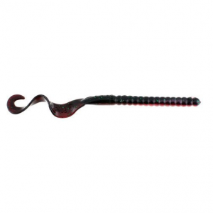 Berkley 1307499 PowerBait Power Worm Soft Bait 7" Length, Red Shad Green Glitter, Per 13