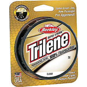 Berkley 1313942 Trilene 100% Fluorocarbon Professional Grade Line Spool 200 Yards, 0.011" Diameter, 8 lbs, Breaking Strength, Clear