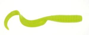 Berkley Gulp! Saltwater Grub Soft Bait, Saltwater, 5in / 13cm, Chartreuse, GSG5-CH