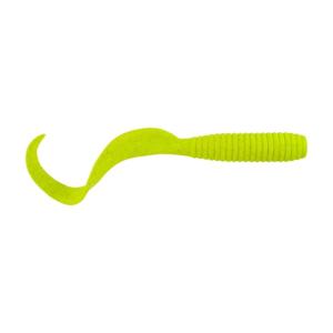 Berkley Gulp! Alive! Saltwater Grub Soft Bait, Saltwater, 5in / 13cm, Chartreuse, GASPG5-CH