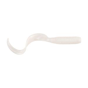 Berkley Gulp! Alive! Saltwater Grub Soft Bait, Saltwater, 6in / 15cm, Pearl White, GASPG6-PW