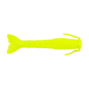 Berkley Gulp! Saltwater Shrimp Soft Bait, Saltwater, 3in / 8cm, Chartreuse, GSSHR3-CH