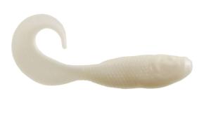 Berkley Gulp Alive Swimming Mullet, Pearl White, 3in/8cm, GAPSM3-PW