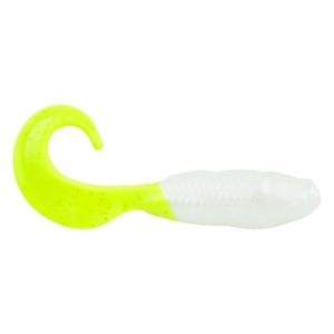 Berkley Gulp! Saltwater Swimming Mullet Soft Bait, Saltwater, 6in / 15cm, Pearl White/Chartreuse, GSSM6-PWC