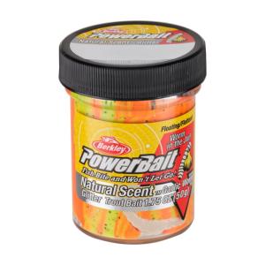 Berkley PowerBait Natural Glitter Trout Bait Dough, Garlic and Worm, Tequila Fire, BGTGWTQF2