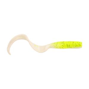 Berkley Gulp! Grub Soft Bait, 4in / 10cm, Chartreuse Pepper Neon, GFG4-CPN