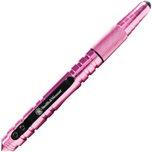 Smith & Wesson Knives PEN3P Tactical Stylus Pen with Pink Finish Aluminum Construction