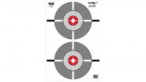 Birchwood Casey 37207 Eze-Scorer Target 12"x18" Double Bull's-Eye (Per 10)