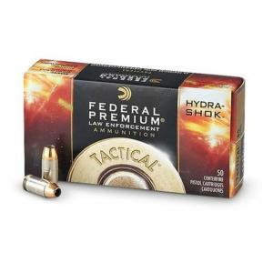 Federal Premium .45 ACP Hydra-Shok 230 Grain Jacketed Hollow Point Pistol Ammunition, 1000 Rounds, P45HS1G