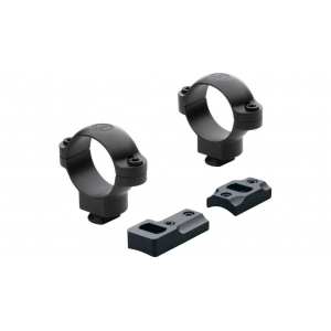 Savage 10/110 Round Rvr 2-pc Base/30mm Medium Rings Matte