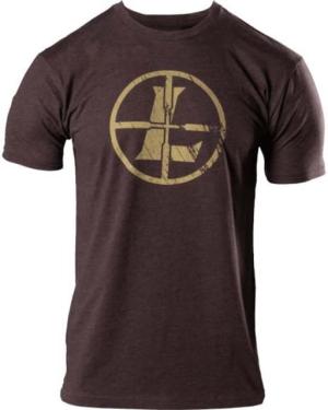 Leupold Distressed Reticle Tee - Men's, Espresso Heather, M, 181848