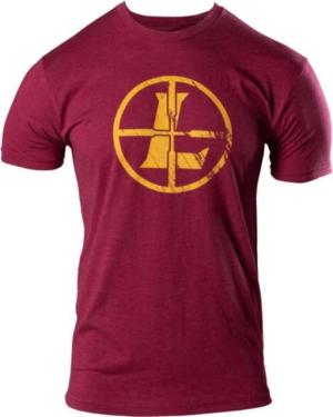 Leupold Distressed Reticle Tee - Men's, Cardinal Heather, XL, 181846