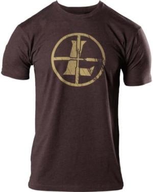 Leupold Distressed Reticle Tee - Men's, Espresso Heather, L, 181849