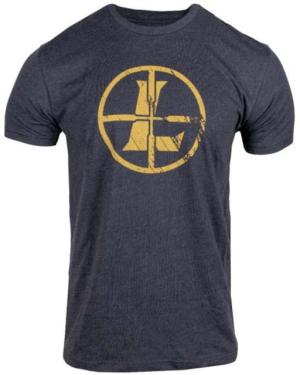 Leupold Distressed Reticle T-Shirt - Men's, 2XL, Charcoal Heather, 182921