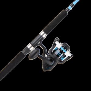 Penn Fishing Wrath Combo, 5.6/1, Right/Left, 5000, 7ft. Rod Length, Medium Heavy Power, Fast Action, 2 Pieces Rod, Black/Blue, WRTH5000702MH
