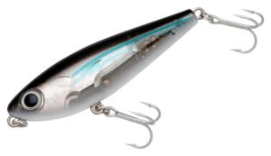 Bomber Saltwater SW Badonk Hi P Topwater Lure, 4in, 1/2oz, Silver Mullet, BSWDTH4341