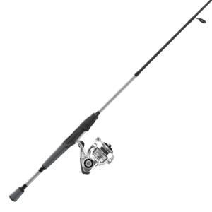 Quantum Throttle Spinning Rod and Reel Combo, 6ft 6in, Medium, Fast, 1, 6.2-1, 10+1, Ambidextrous, Silver, TH25661MC.NS3