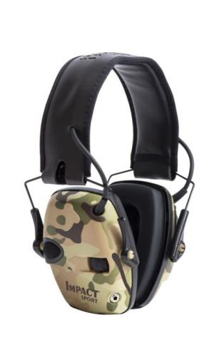 Howard Leight Impact Sport MultiCam Sound Amplification Electronic Shooting Earmuff, Camo, R-02526