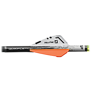New Archery Products QuickFletch Hellfire Vanes White/Orange - Arrows Tips And Accessories at Academy Sports