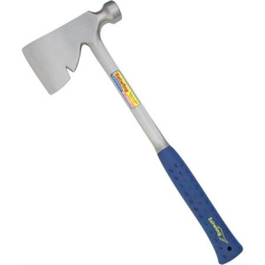 Estwing Axes E3R Riggers Axe with Blue Nylon-Vinyl Deep Cushion Safety Grip Handle