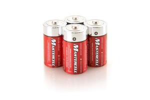 Mastercell 4-Pack D Batteries 