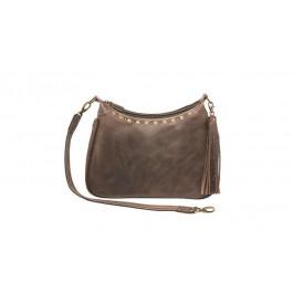 Hobo Bag Distressed Buffalo Leather