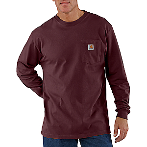 Carhartt Men's Long-Sleeve Pocket T-Shirt Regular (Adult) - Carbon Heather