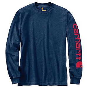 Carhartt Men's Graphic Long-Sleeve T-Shirt Regular (Adult) - Navy