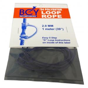 BCY Size 24 D Loop Rope, Purple 1 m, 66530