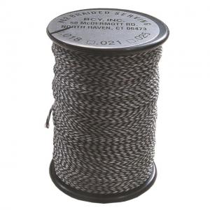 BCY 62 Braided Center Serving, Black/White .021 75 yds., 13435