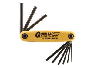 Bondhus Fold-Up Hex Key Wrench Set 5/64 to 1/4" - 370622"