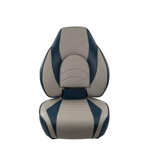 Springfield Marine 1780238 Deluxe Fish Pro High Back Seat, Blue/Grey, 1041631-1