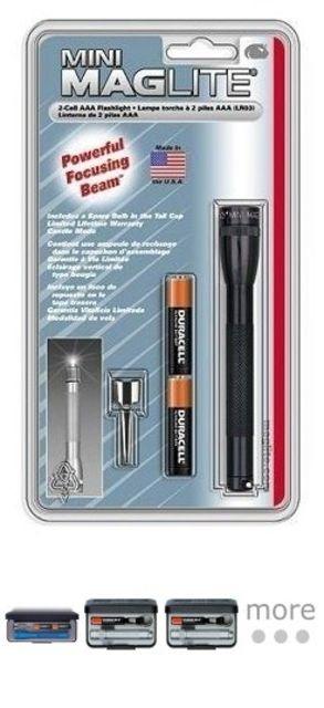 MagLite Mini MagLite AAA Incandes. Flashlight, Gray Pewter - Blister Pack M3A096