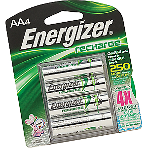 Energizer NH12BP-4 Energizer Rechargeable Batteries NiMH AAA (Per 4)