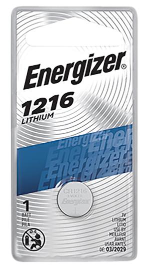 Energizer 46730071 Energizer 1216 Battery Lithium Coin 3.0 Volt, Qty (72) Single Pack