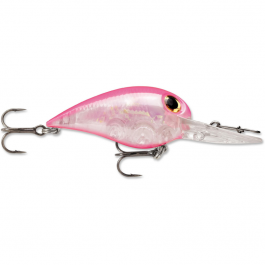 Storm VM595F Wiggle Wart MadFlash Hard Bait Lure 2" Length, #6 Hook, 3/8 oz, 7'-18', Fluorescent Pink Flash, Per 1