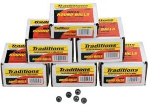 Traditions A1647 Revolver 44 Cal Lead Ball .451 Dia 140 gr 100 Pack-img-0