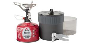 MSR PocketRocket Deluxe Stove Kit w/ Stuff Sack, Pot, Bowl, Lid & Handle, 13099