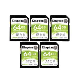 Kodak Kingston 64GB SDHC Canvas Select Plus Memory Card (5-Pack)