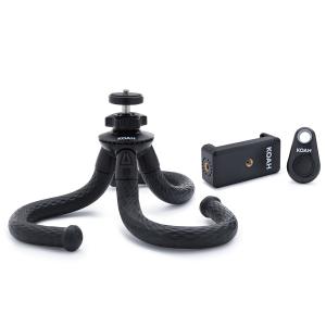 Koah Kanguru 12-Inch Flexible Waterproof Tripod with Bluetooth for iPhone, Galaxy, Go Pro, and Select Cameras
