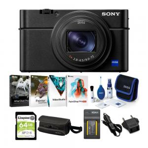 Sony RX100 VII Cyber-shot Digital Camera with Corel Software Suite and Accessory Bundle