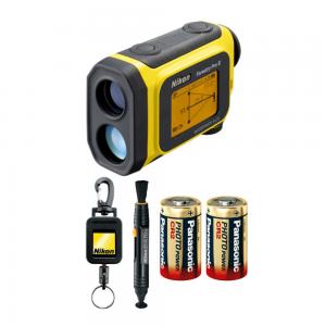 Nikon Forestry Pro II Laser Rangefinder with Lens Pen, Retractable Rangefinder Tether, and 2 Spare Batteries