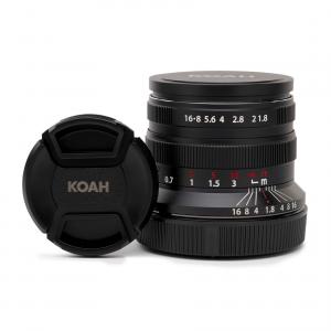 Koah Artisans Series 55mm f/1.8 Large Aperture Manual Focus Lens for Canon EF (Black)