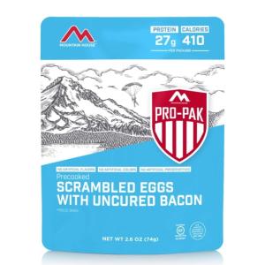 Mountain House Pro-Pak Scrambled Eggs with Bacon, 1 Serving, 50457