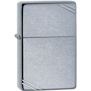 Zippo 15267 Vintage with Slashes Lighter with Street Chrome Construction