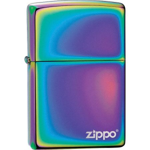 Zippo Lighters 19003 Zippo Logo Lighter with Spectrum Finish