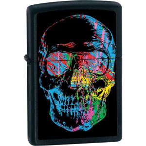 Zippo Lighters 28042 Zippo Skull Black Matte Lighter