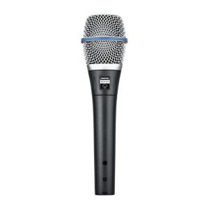 Shure BETA 87A Super Cardioid Polar Pattern Hand-Held Electret Condenser Rugged Microphone in Gray