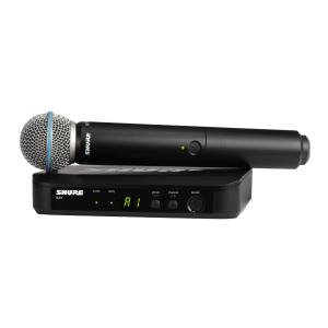 Shure BLX24/B58 10 mW Wireless Handheld Microphone System with Beta 58A and J11 Band in Black