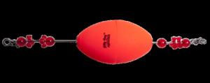 Billy Bay Click Clackers Aggravator Rig Unweighted 2-1/2in Red Oval 1Pk, A0250-R